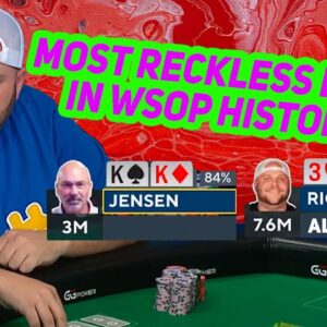 Most Reckless Bluff in World Series of Poker History!