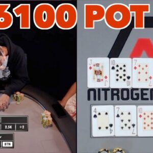 Poker Time: HUGE $6,000 Bomb Pot. No chopping, just lots of pain.