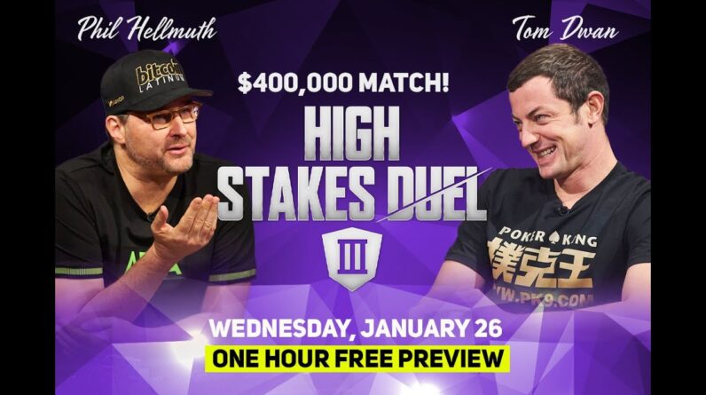 High Stakes Duel III | Round 3 | Tom Dwan vs Phil Hellmuth