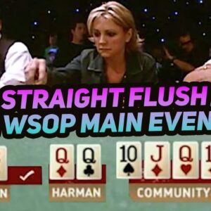 Straight Flush vs Full House in 2004 #WSOP Main Event!