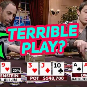 Tom Dwan's Aces Cracked vs Barry Greenstein on High Stakes Poker