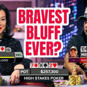 $110,000 Bluff on High Stakes Poker with Ten High!