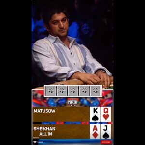 Classic All-in Moment: Shawn Sheikhan vs Mike Matusow at 2005 World Series of Poker #shorts