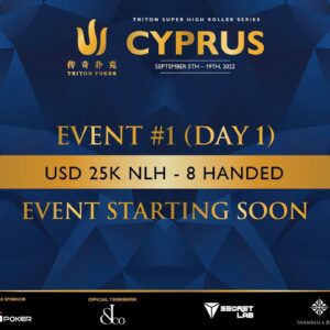 ðŸ”´ Triton Poker Cyprus 2022 - Event #1 $25K NLH 8-Handed - Day 1