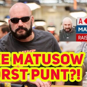 Mike Matusow Worst World Series of Poker Hand Ever!? [PLUS: INTERVIEW]