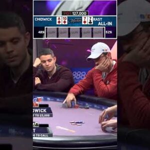 Painful Coin Flip at $50,000 Poker Tournament Final Table! #shorts