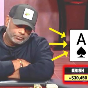 Action Hand Wins $60,000 Pot With TRIPS at HIGH STAKES Cash Game