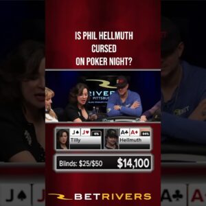 Is Phil Hellmuth CURSED on Poker Night? [Part 4] #shorts #shorts