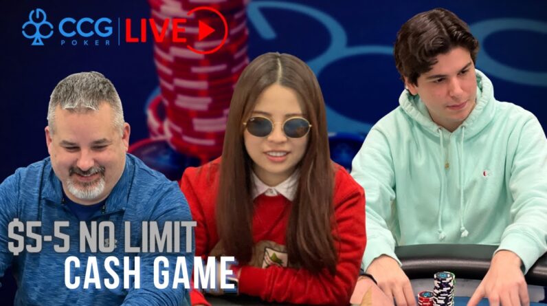 Pat's Cash Game: $5-5 NLH Live Stream part 1 of 2