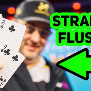 Phil Hellmuth Hits Straight Flush to win Las Vegas High Roller Poker Tournament!