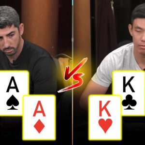 Pocket ACES vs. Pocket KINGS for $73,425 Pot at High Stakes Cash Game