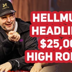 Phil Hellmuth Chases Second No Limit Hold'em High Roller Win in Three Events! [FULL STREAM]
