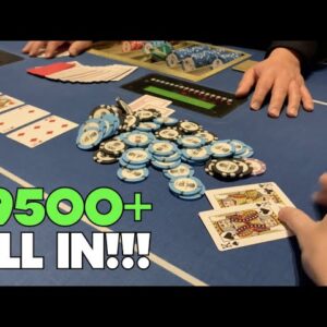 I Flop QUADS Vs Aggro Bluffer!!! ALL In Against Half The Table! Most Epic Session! Poker Vlog Ep 253