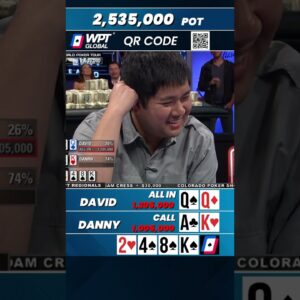 David Goes ALL IN and is ONE Card Away From Elimination😮