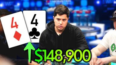 $148,900 WON with QUADS at High Stakes Cash Game