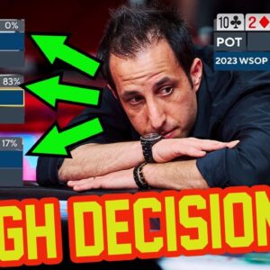 Alec Torelli Faces Incredibly Tough Decision in 2023 WSOP Main Event