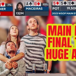 Epic All-in At World Series of Poker Main Event Final Table [$12,100,000 FIRST PRIZE]