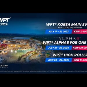 WPT Korea - Main Event Feature Table