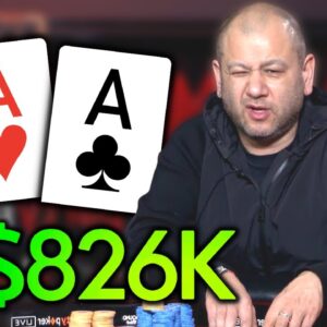 PAIR of ACES Win $826,000 Pot at Thrilling Million Dollar Cash Game