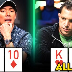 ALL IN With POCKET KINGS for 2,960,000 at Super High Roller FINAL TABLE