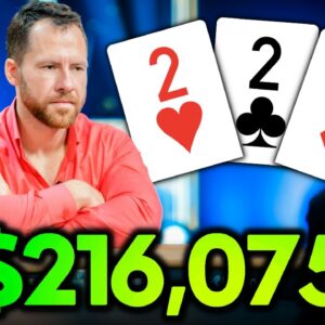 ALL IN With TRIPS for $216,075 at High Stakes Cash Game