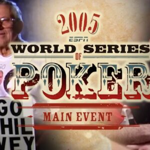 World Series of Poker Main Event 2005 Day 4 with Mike Matusow & Phil Ivey #WSOP