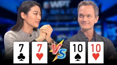 ALL IN With POCKET PAIRS for 202,5000  at WPT Daniel Arsham Celebrity