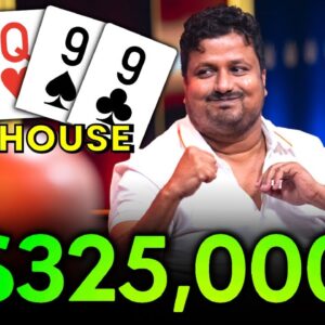 $325,000 With a FULL HOUSE at High Stakes PLO Cash Game