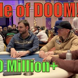 I'm At "Table Of DOOM!" $100+ Million On My Right In BIGGEST Event Of The Year! Poker Vlog Ep 291