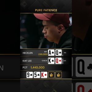 Pure Patience 😑 #tritonpoker #poker #shorts