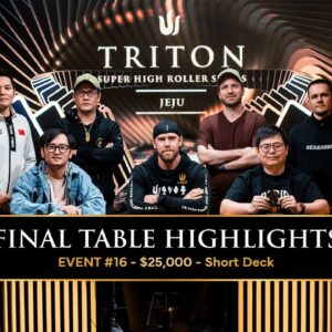 FINAL TABLE Extended Highlights - Event #16 $25K Short Deck | Triton Poker Series Jeju 2024