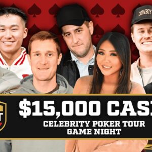 $10,000 for 1st! Celebrity Poker Tour Sit n' Go! Brad Owen, Rampage, Bryce Hall, Wolfgang, and More!