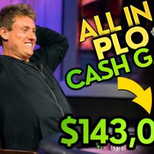 Thrilling $143,000 Win at SUPER HIGH STAKES PLO Cash Game