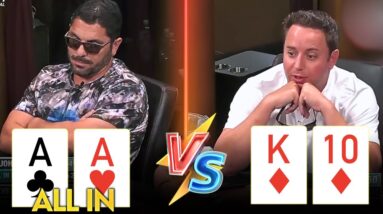 ALL IN With POCKET ACES for FIVE-FIGURES at LIVE Cash Game